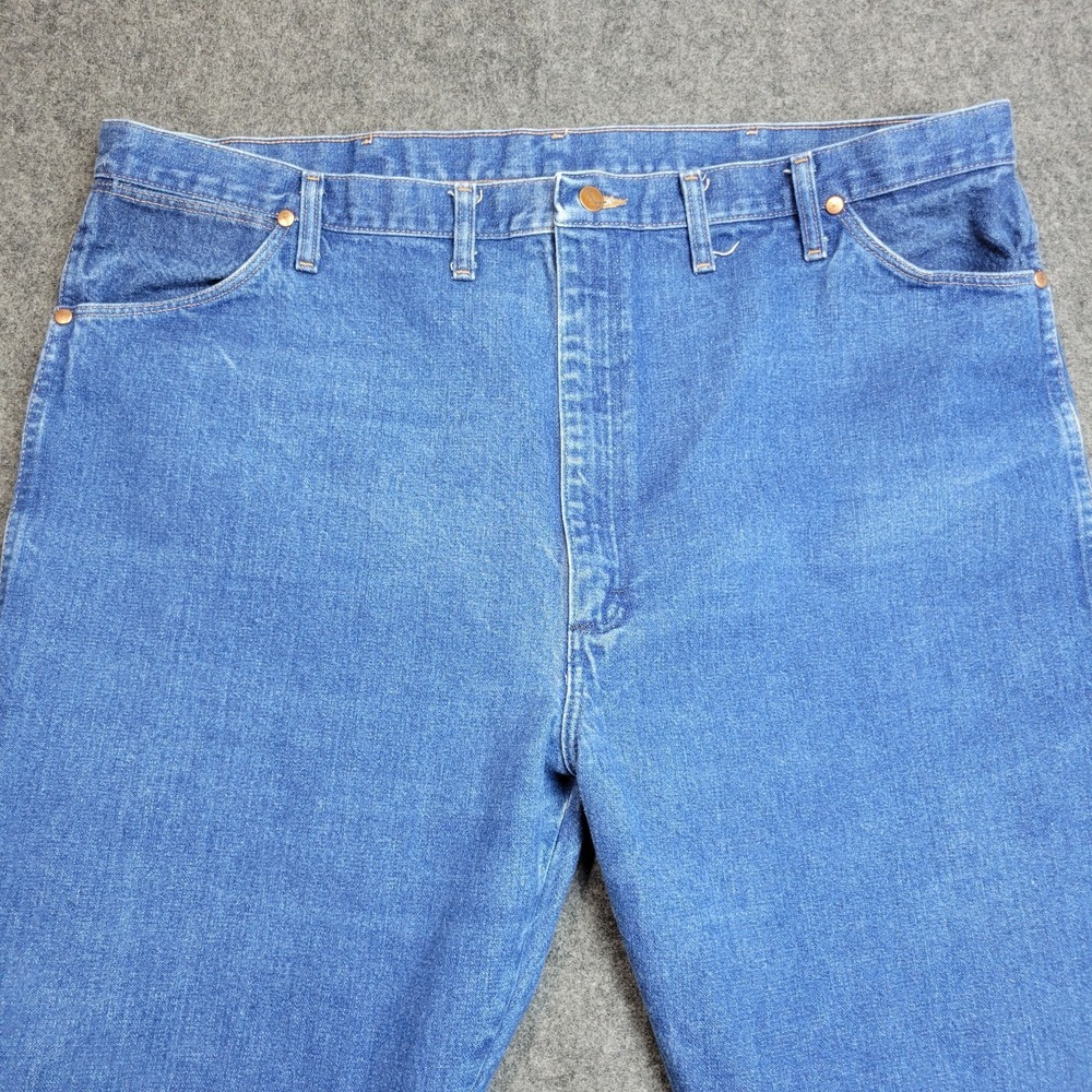 Wrangler Jeans 46x34 Blue Cowboy Straight Leg Americana Western Rodeo Country - Picture 5 of 12